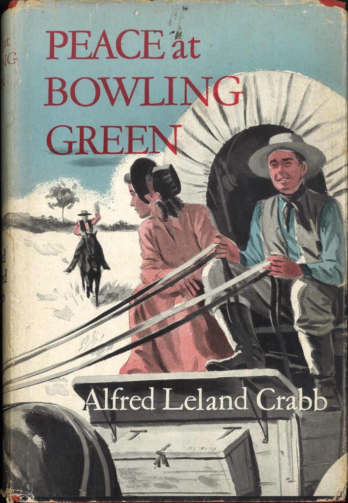 Color image. Front cover for "Peace at Bowling Green" by Alfred Leland Crabb