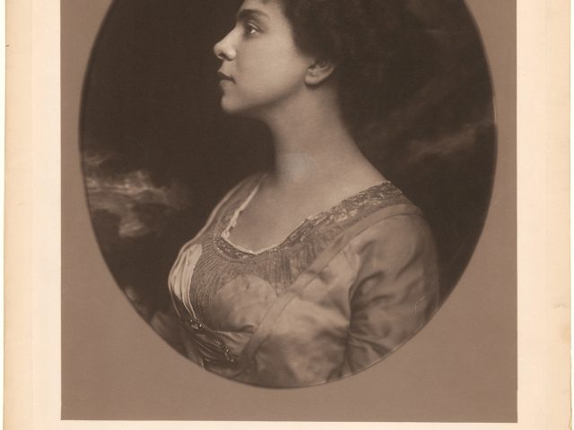 Portrait of Belle Greene in profile