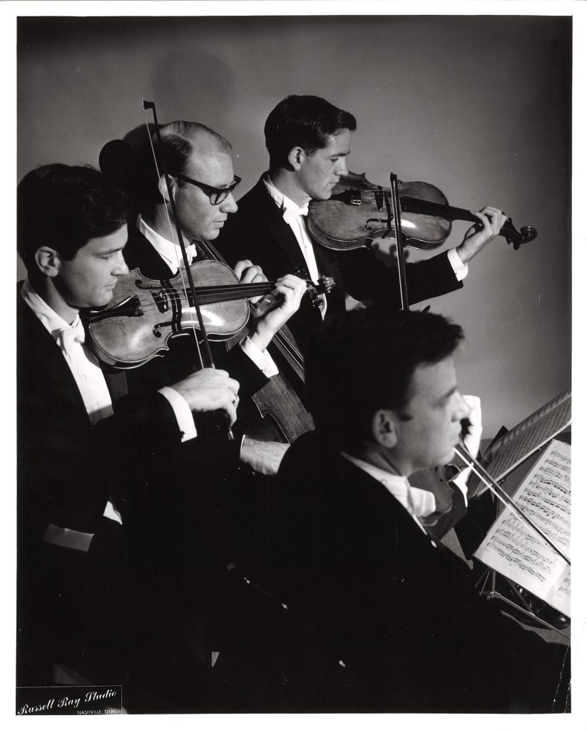 [Sheldon Kurland and Stephen Clapp, violins; Lee Kull, viola; David Vaderkooi, cello]