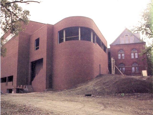 Construction of the old Main Entrance to Management Hall