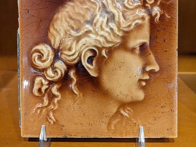 Tile Depicting Athena, Greek Goddess of War