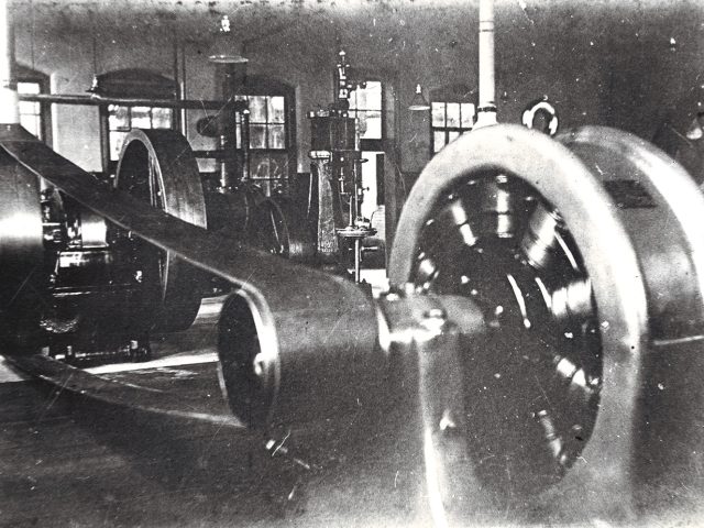 Electric Power Generator Dynamo in Old Mechanical