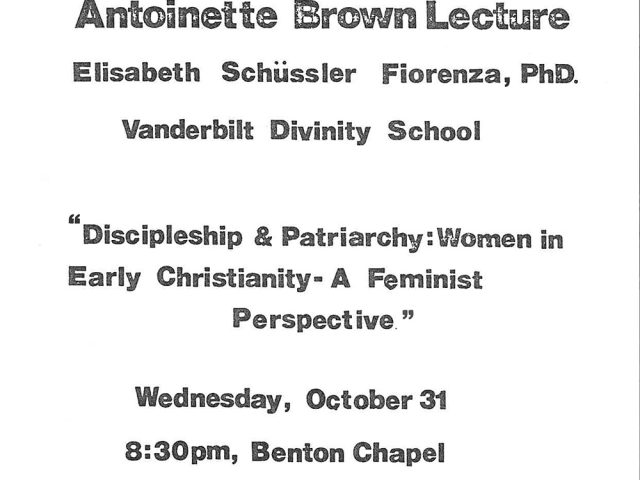 “Discipleship & Patriarchy: Women in Early Christianity – A Feminist Perspective”