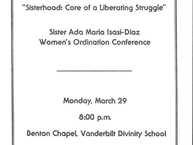 “Sisterhood: Core of a Liberating Struggle”