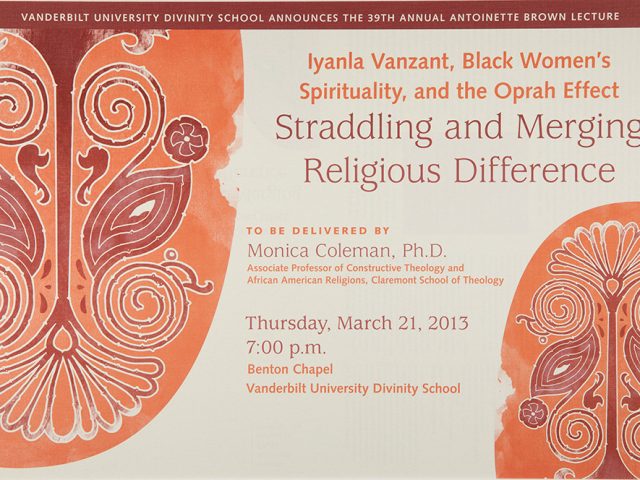 “Iyanla Vanzant, Black Women’s Spirituality, and the Oprah Effect: Straddling and Merging Religious Difference”