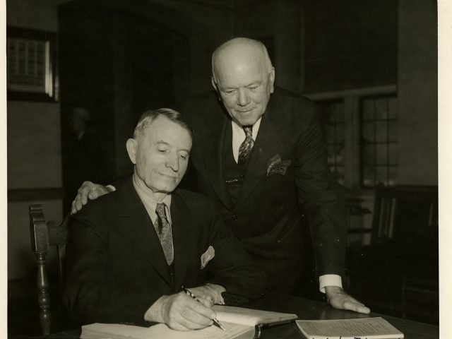 [William Wirt Hastings (seated) and William Pressley Thompson]