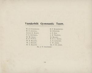 Vanderbilt Gymnastic Team