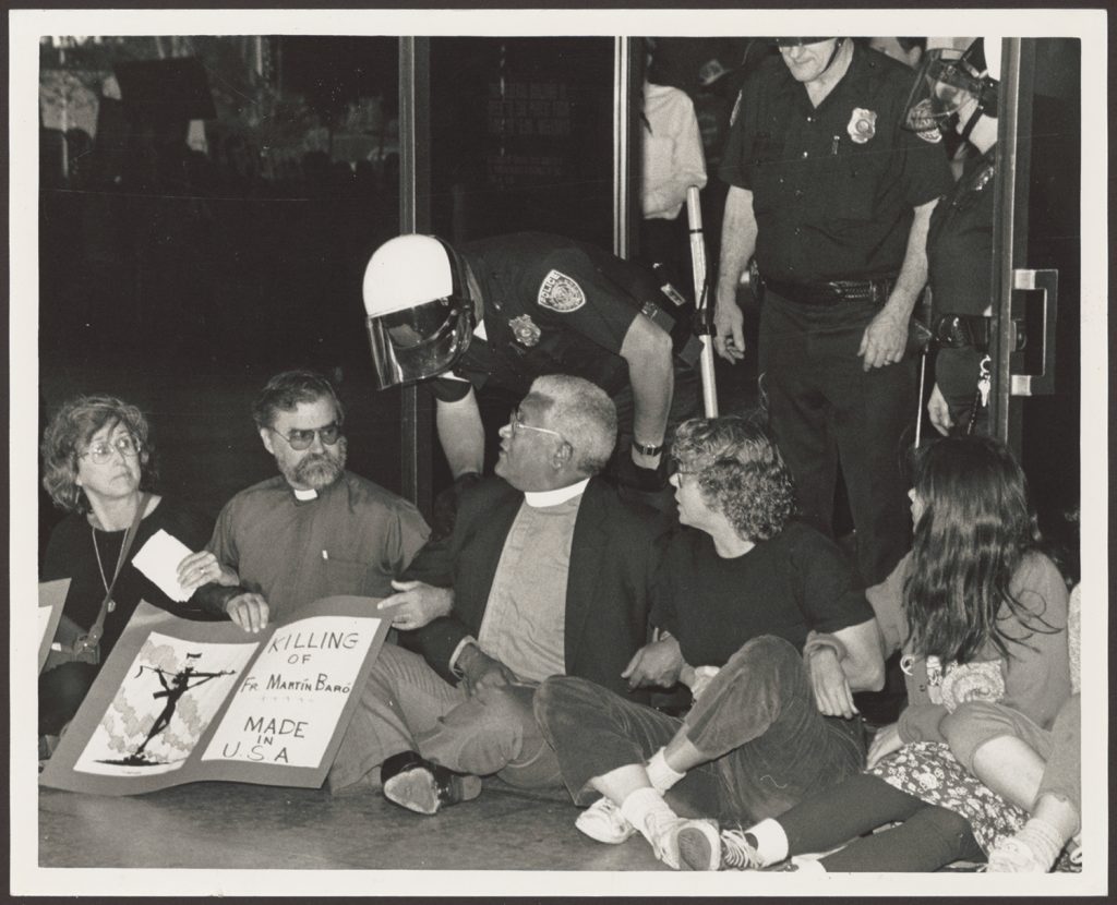 [James Lawson, Police, and Others in Los Angeles Protest]