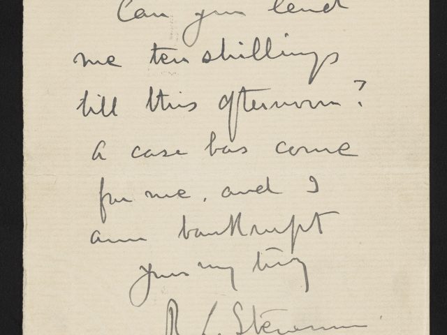 [Note from Robert Louis Stevenson to Miss Harris]