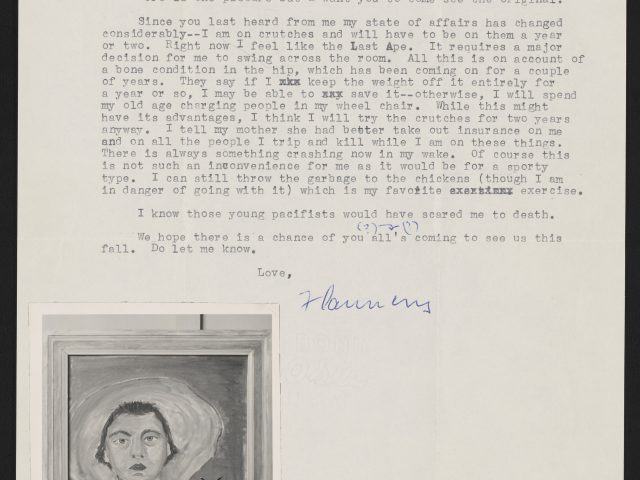 [Letter from Flannery O’Connor to Brainard and Frances Cheney]