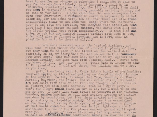 Bonus: [Letter from Katherine Anne Porter to Andrew Lytle]