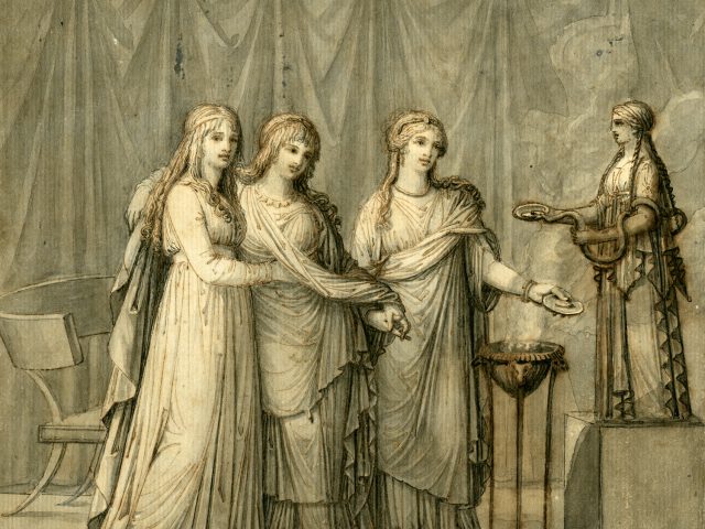 Vestal Virgins Making an Offering