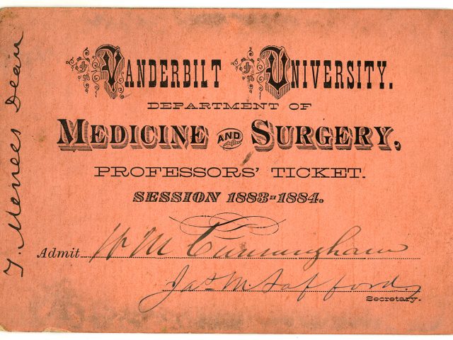 Vanderbilt Medical School tickets
