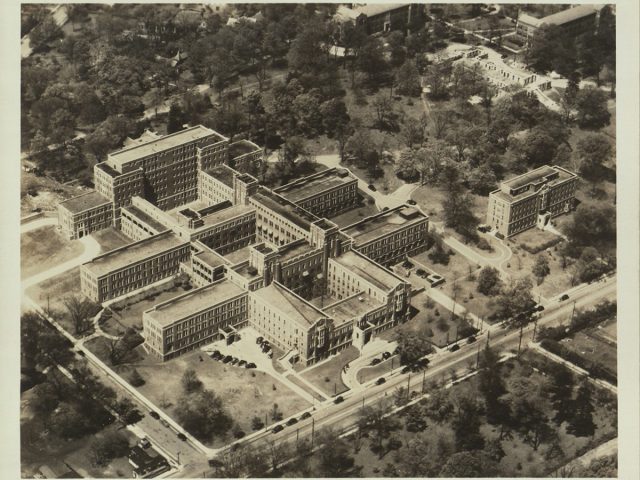 Aerial view of VUMC