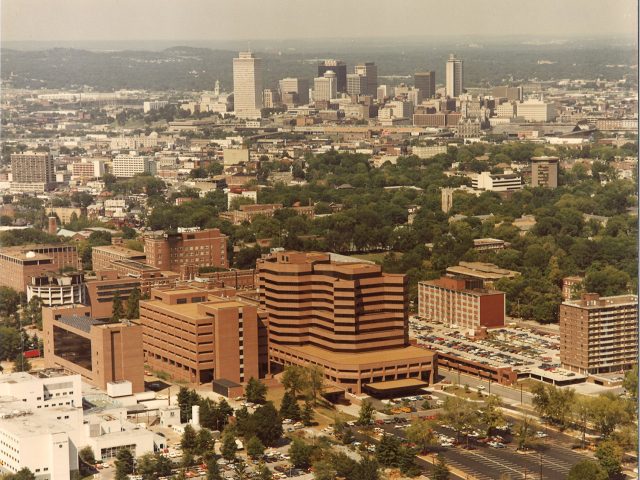 Aerial View of VUMC (digital reproduction)