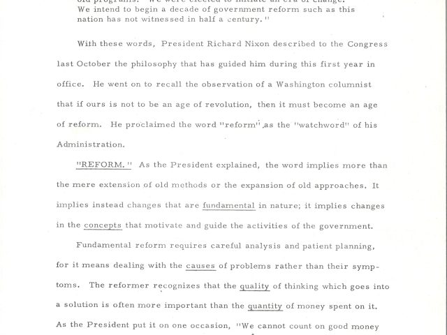 The Nixon administration: a new direction for America (Page 1)