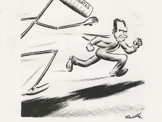 “Nixon Runs Ahead”